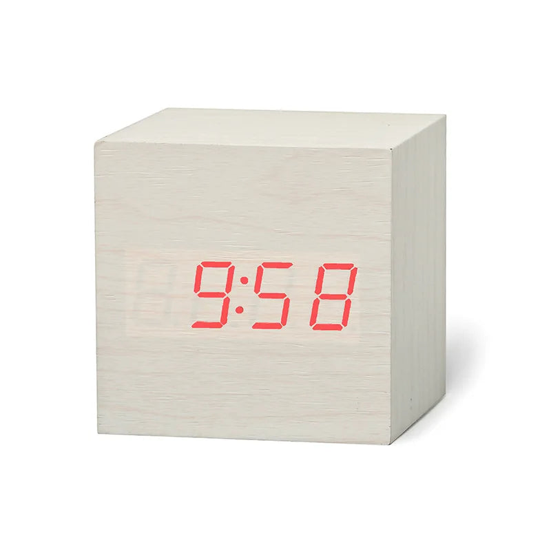 New Qualified Digital Wooden LED Alarm Clock