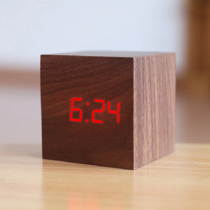 New Qualified Digital Wooden LED Alarm Clock