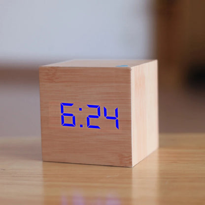 New Qualified Digital Wooden LED Alarm Clock