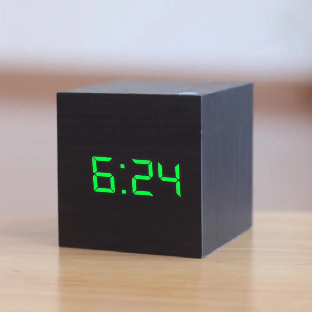 New Qualified Digital Wooden LED Alarm Clock