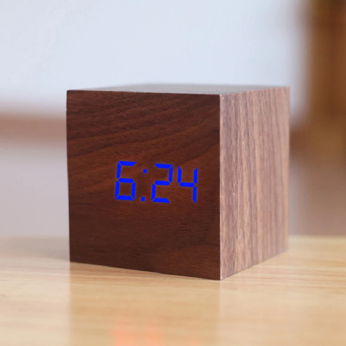 New Qualified Digital Wooden LED Alarm Clock